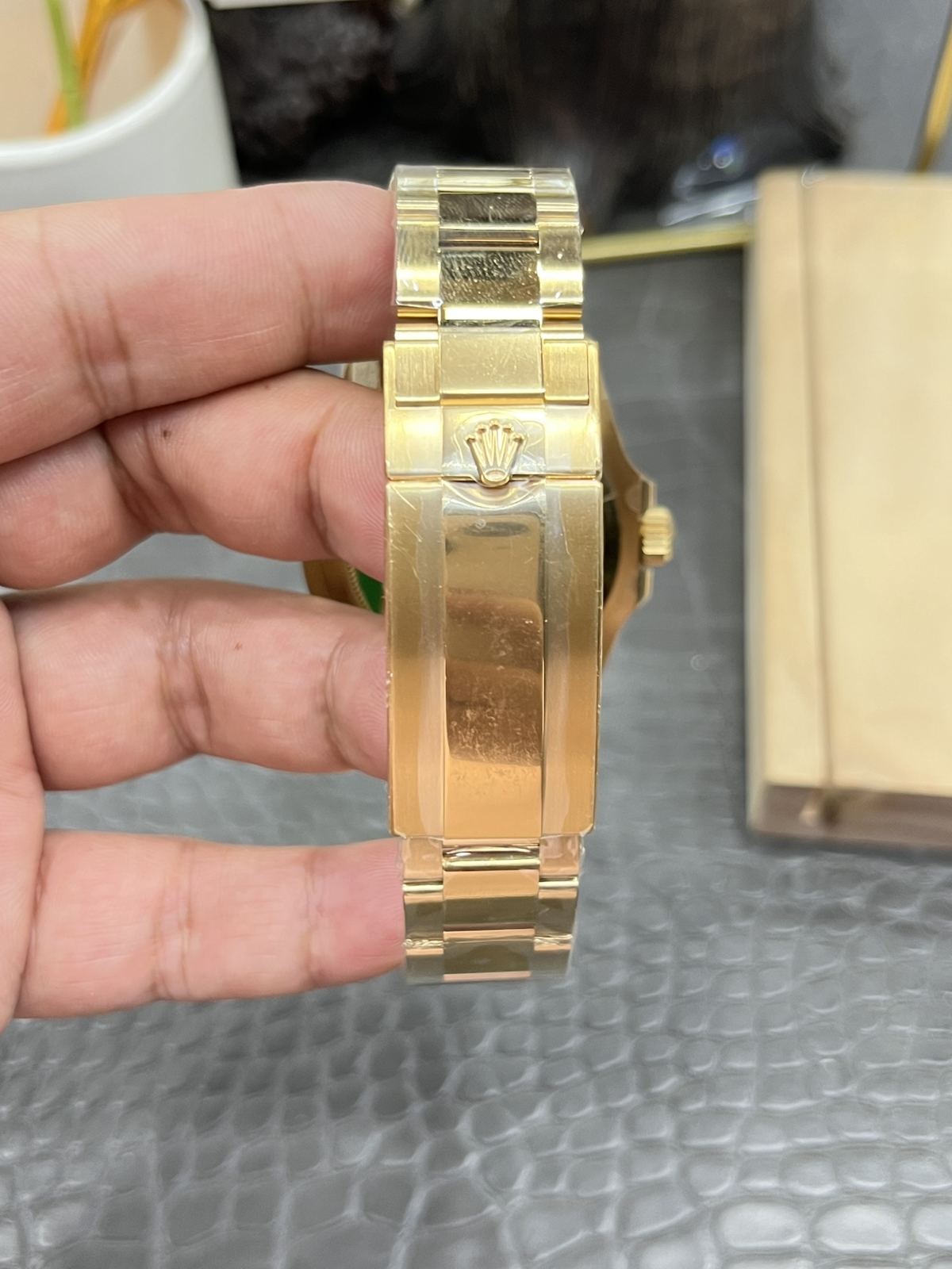 C/Clean Factory Rolex Full Gold Blue Ghost/41mm Full Gold Blue Submariner  第9张