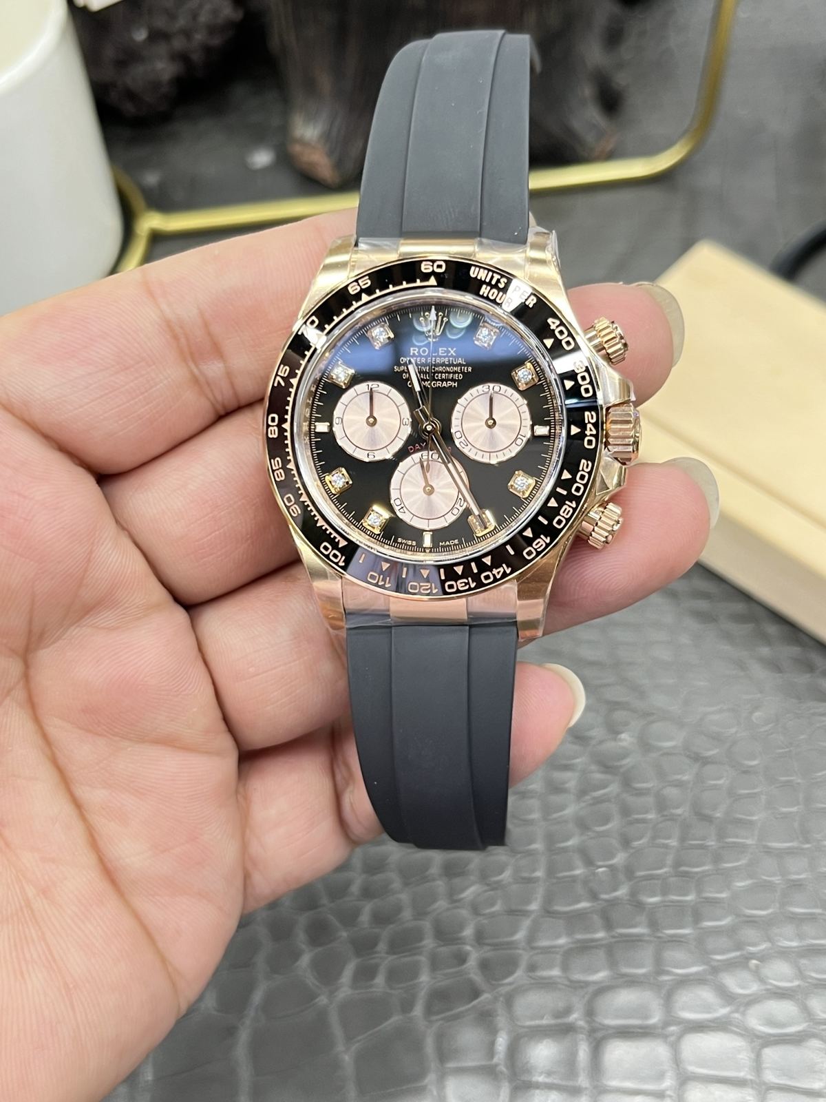C/Clean Factory Rolex Daytona Series/40mm Rose Gold Diamond Dial  第2张